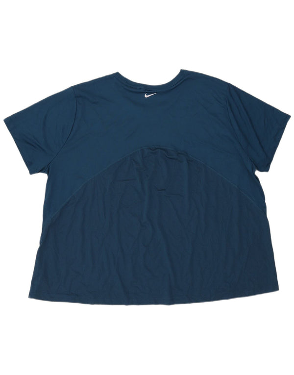 Nike Herren Dri Fit T-Shirt Top 3XL Marineblau