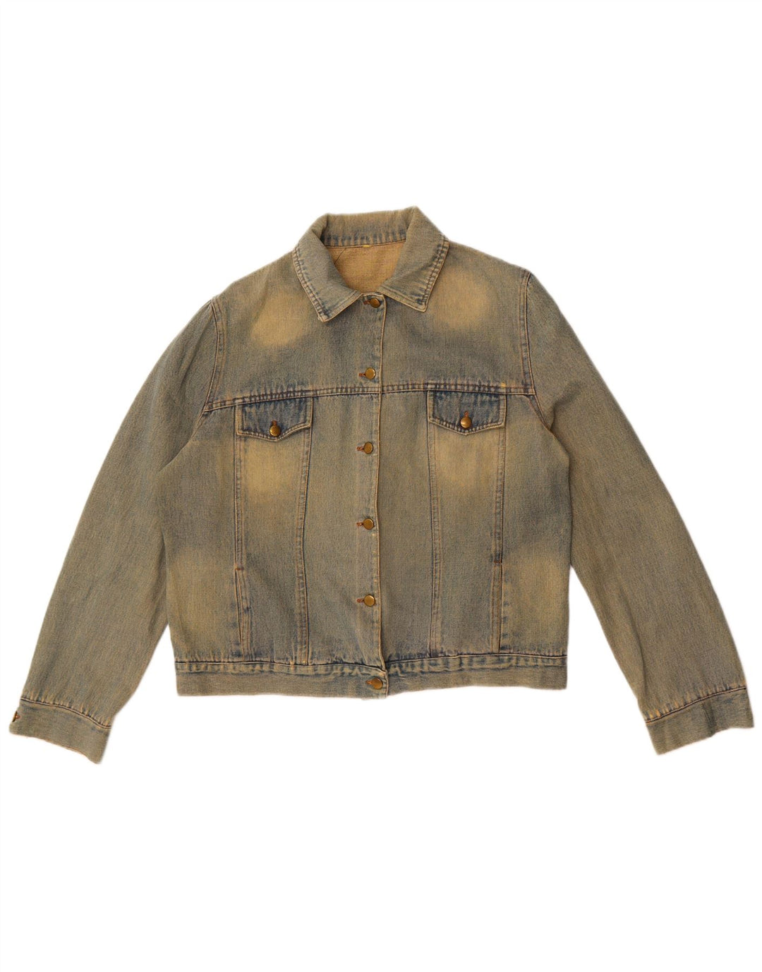 Vintage Damen Jeansjacke UK 16 Groß Blau