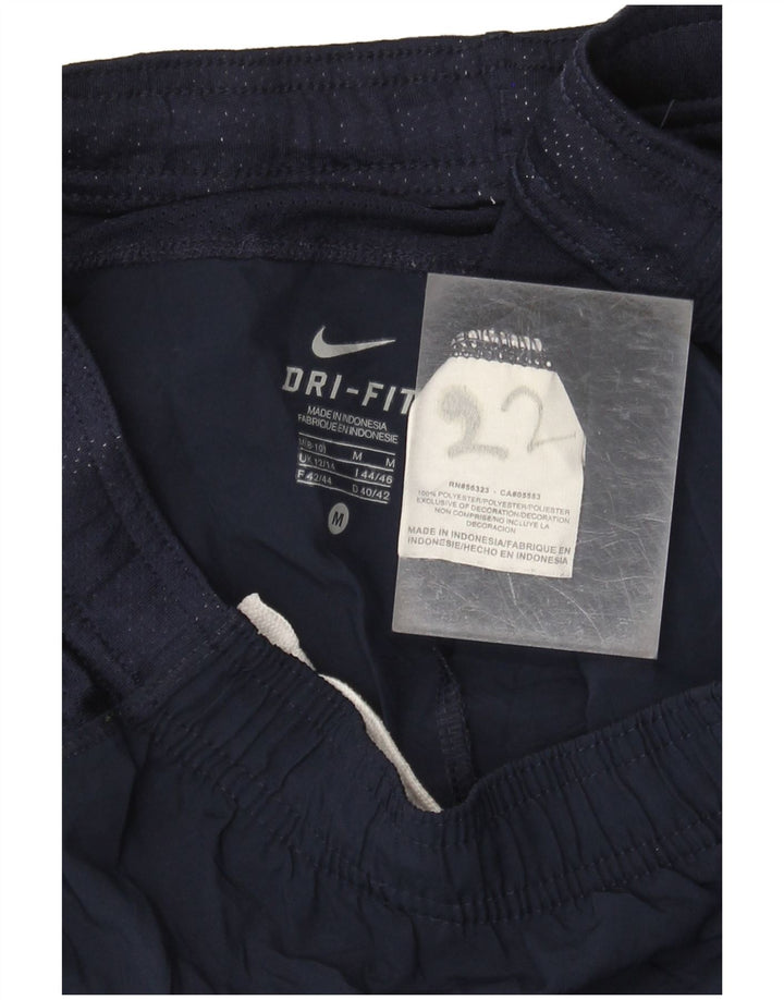 NIKE Damen Dri Fit Sport Shorts UK 12/14 Mittel Marineblau Farbblock