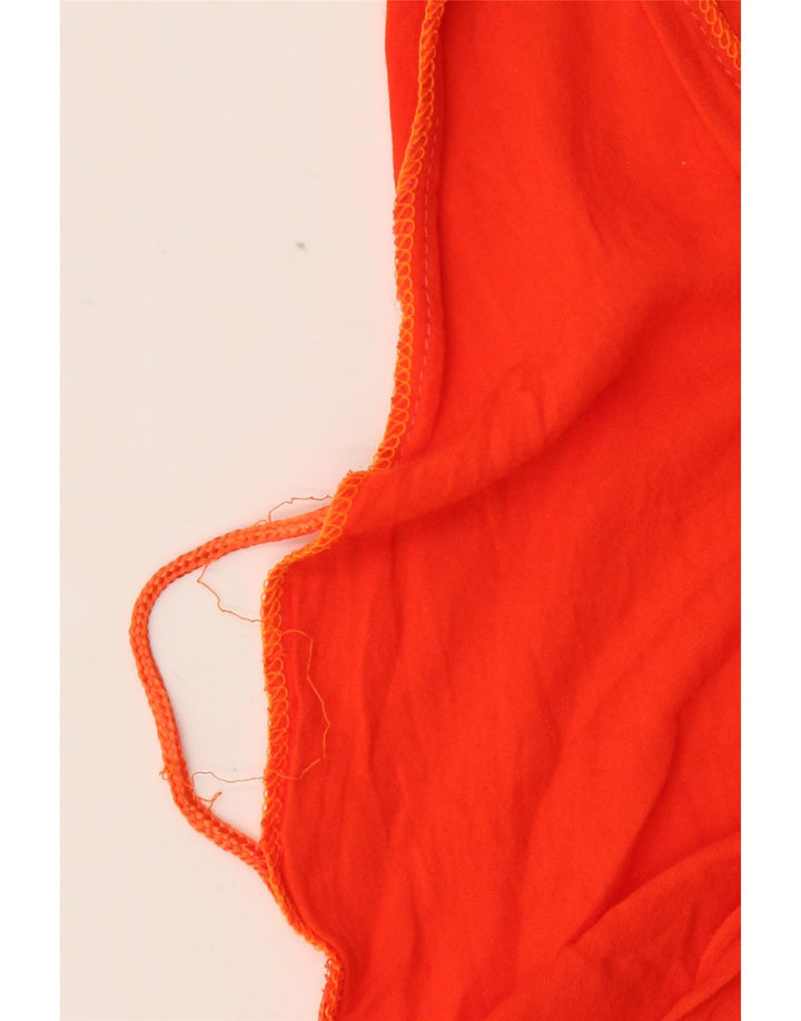 VINTAGE Ärmelloses Damen-Kaftankleid UK 20 2XL Orange