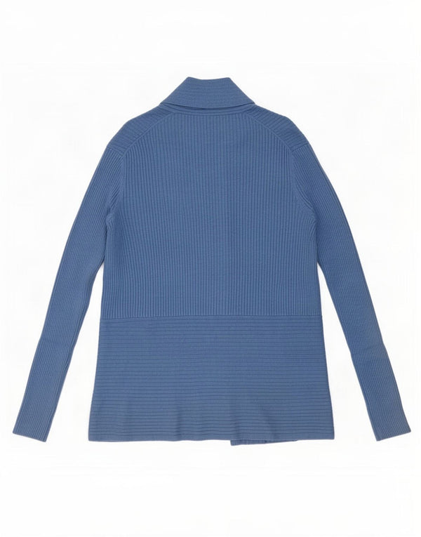 John Lewis Offener Damen-Cardigan-Pullover UK 12 Mittelblaue Viskose