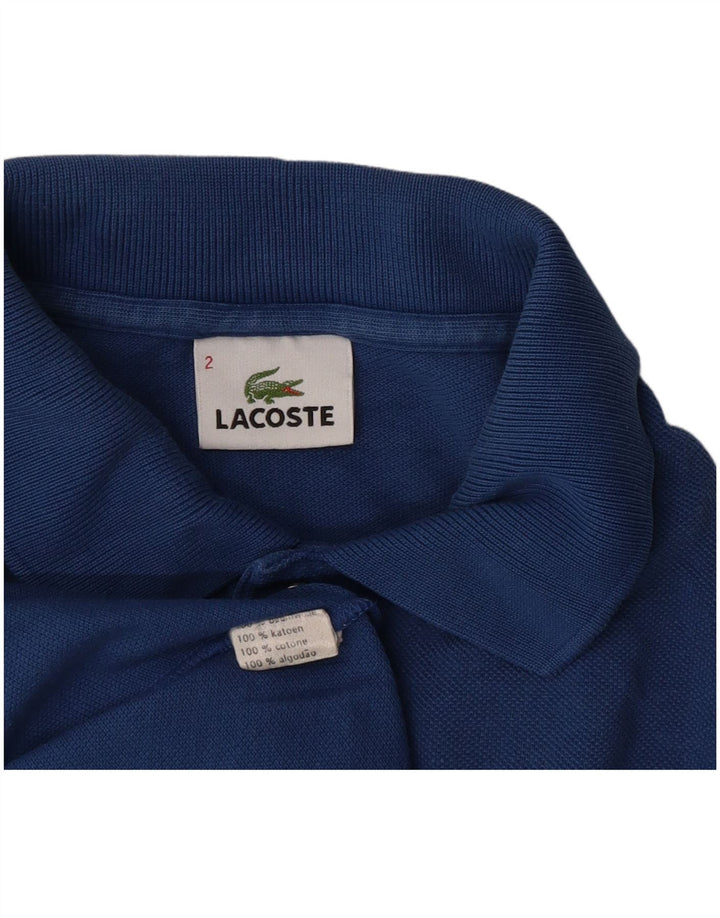Lacoste Herren-Poloshirt, Größe 2 XS, blaue Baumwolle