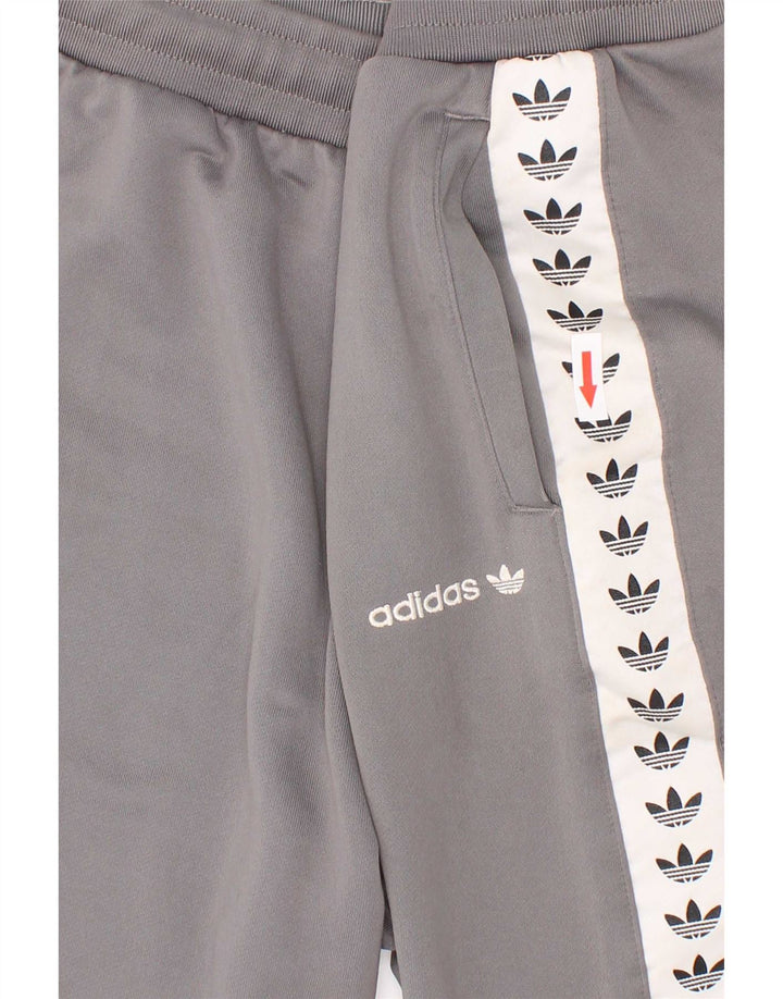 Adidas Jungen Graphic Sport Shorts 13–14 Jahre Graues Colourblock-Polyester