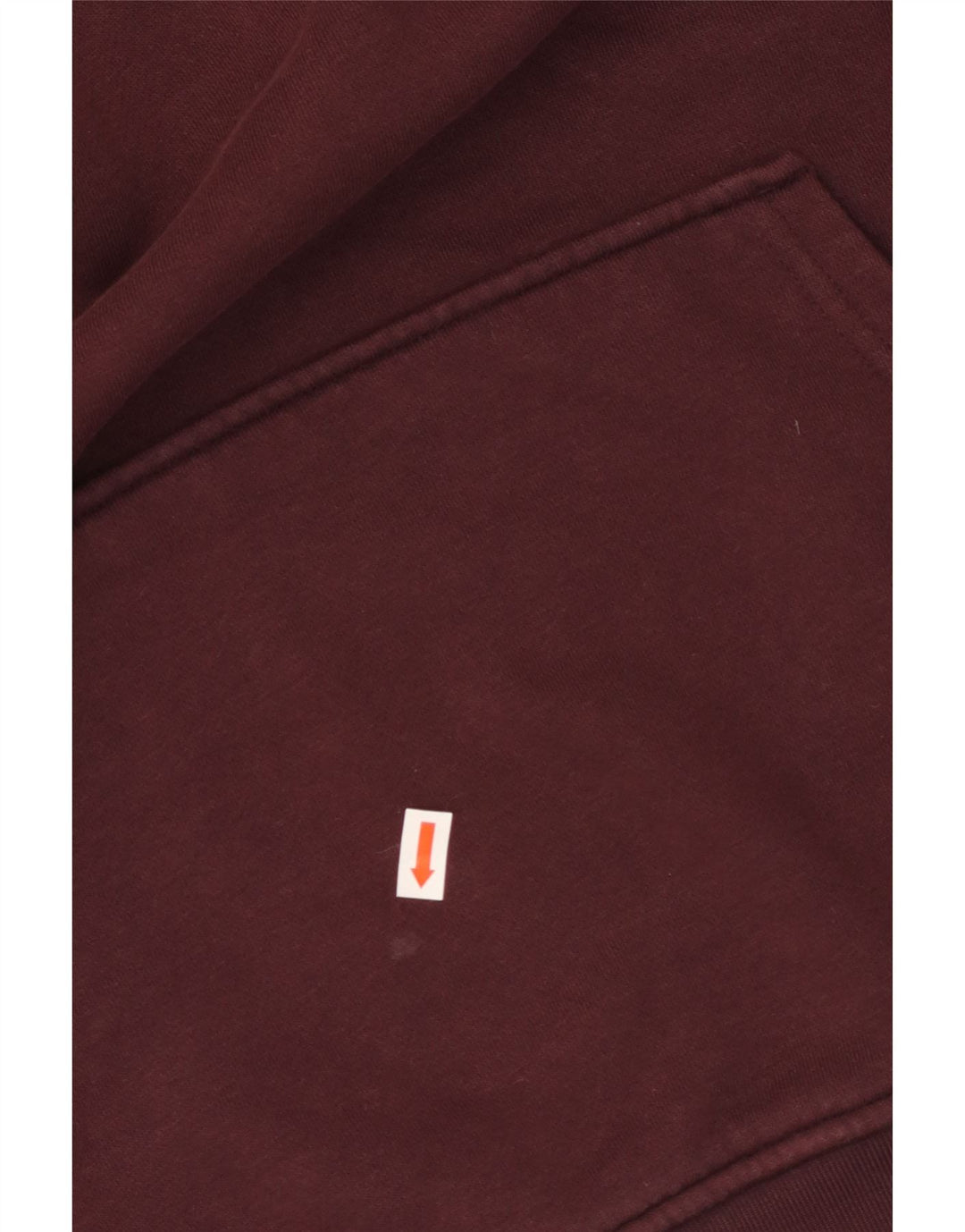 ADIDAS Damen Übergroßer Kapuzenpullover UK 10 Small Burgund Baumwolle