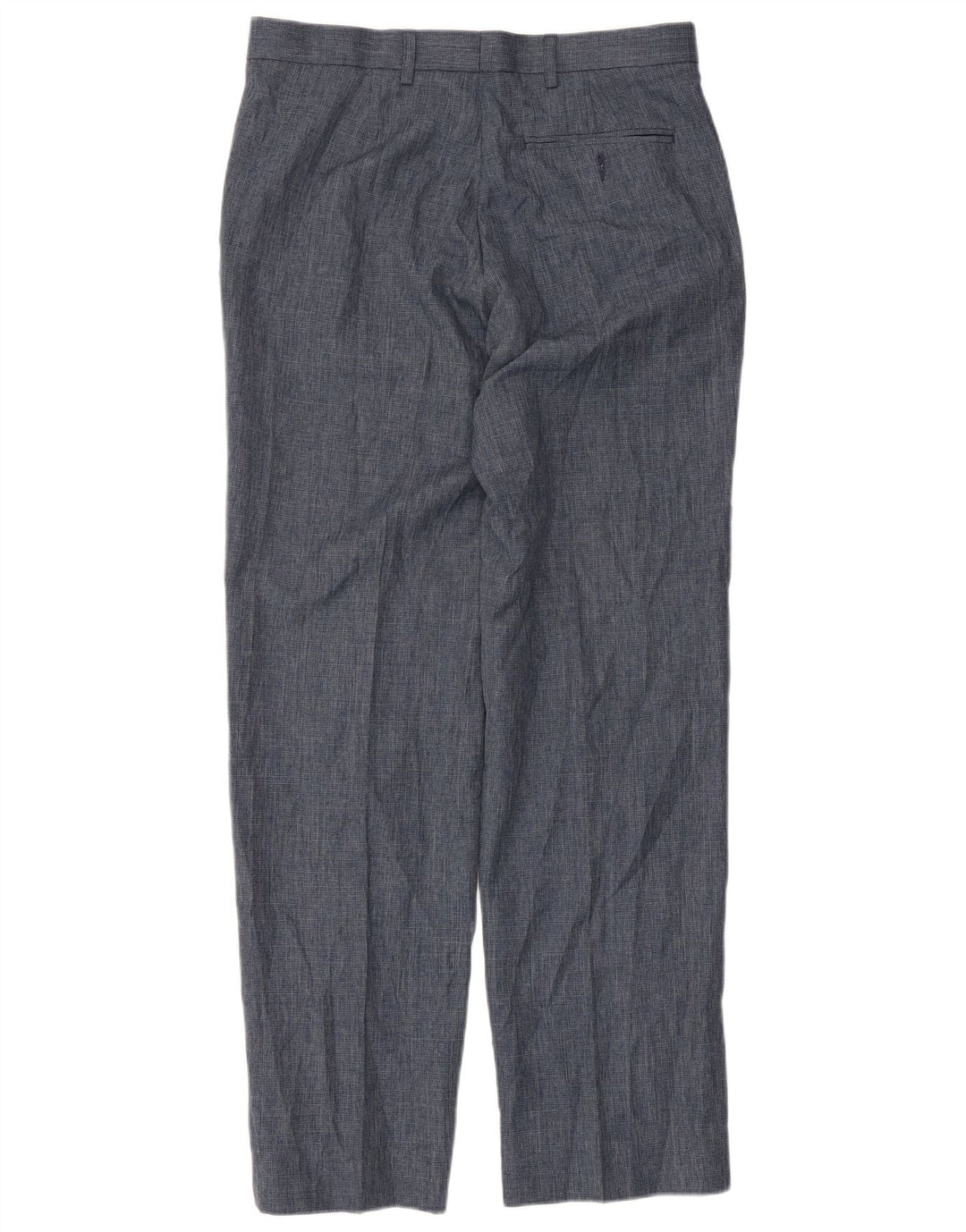 Marks & Spencer Herren-Anzughose in normaler Passform, W32, L33, Blau, Polyester