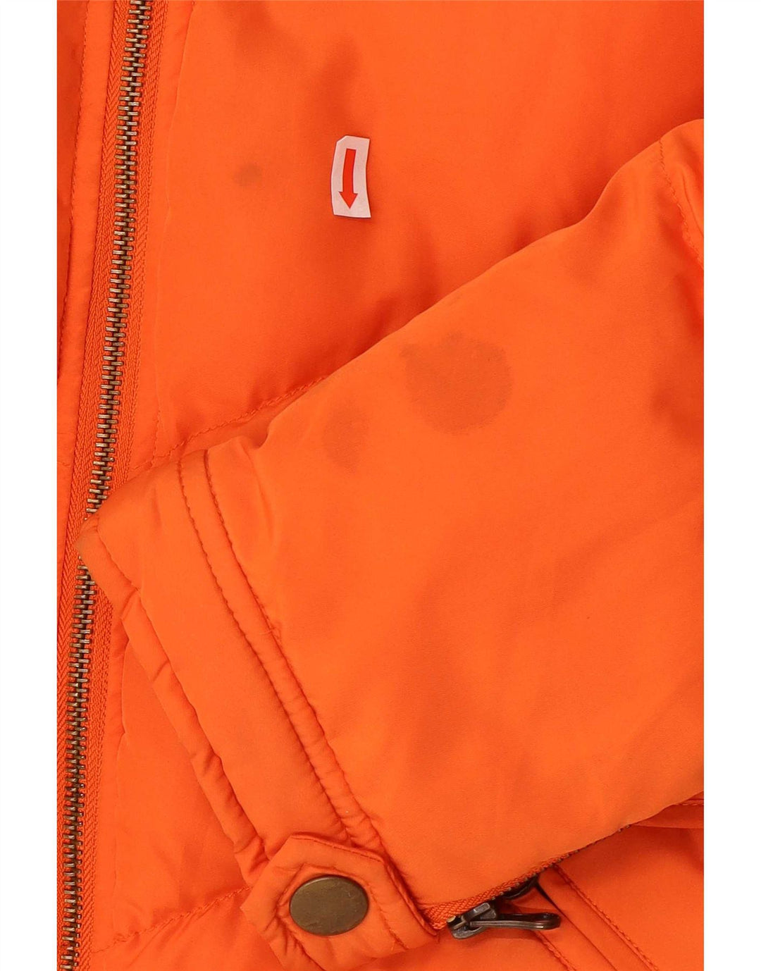 Brugi Wattierte Damenjacke mit Kapuze, UK 14, Größe L, Orange, Polyester