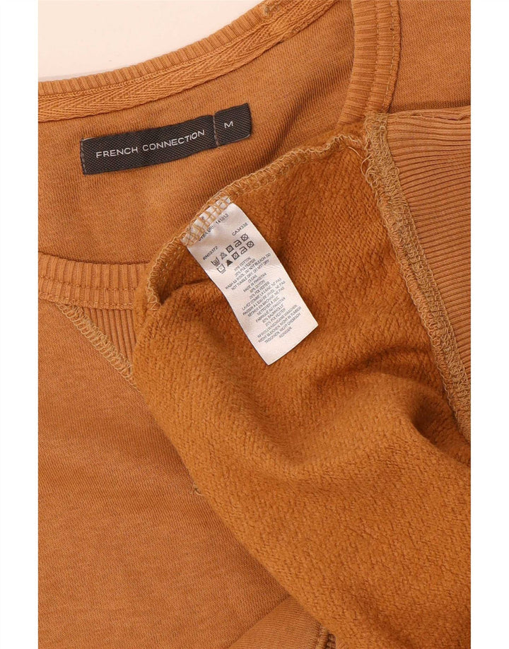 French Connection Herren-Sweatshirt-Pullover aus mittelbrauner Baumwolle
