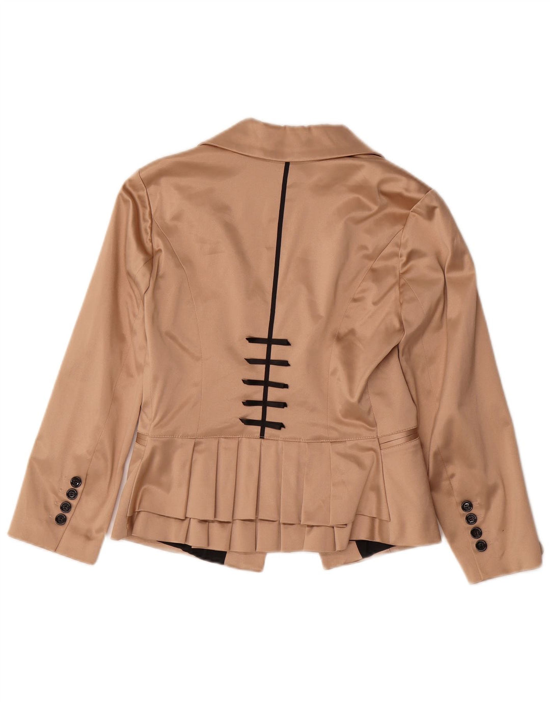 Elisabetta Franchi Damen 2-teiliges Set IT 44 Mittelbeige Polyester