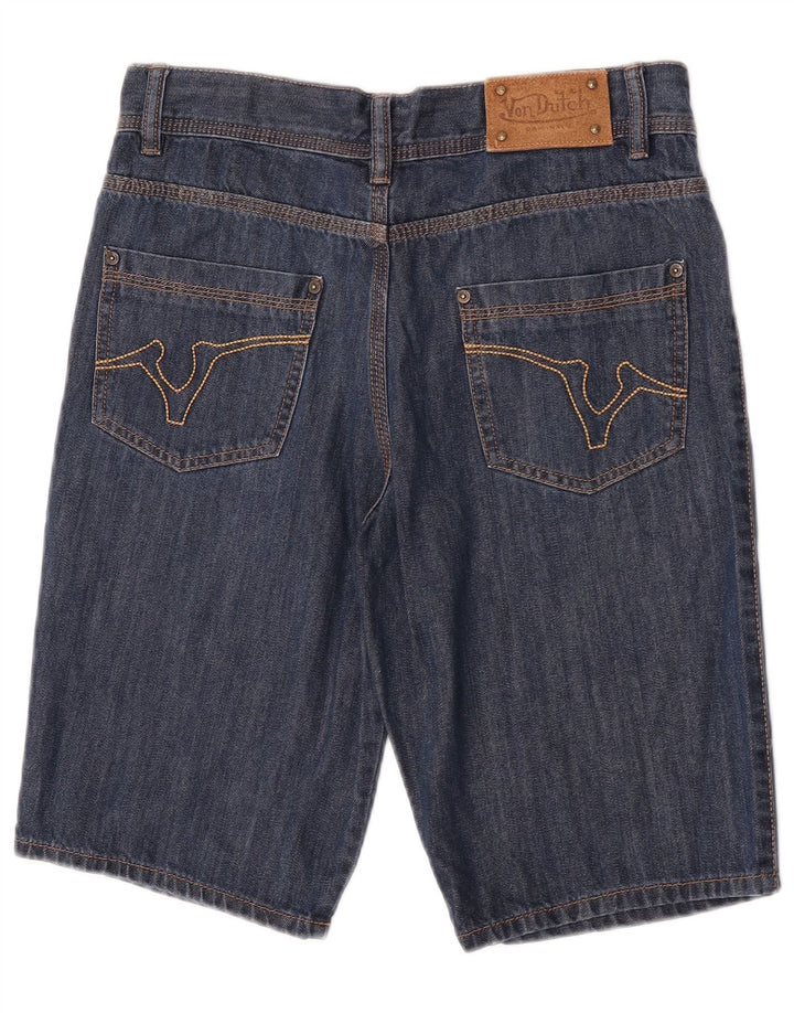 Von Dutch Herren-Jeansshorts, W29, Größe S, Blau, Baumwolle