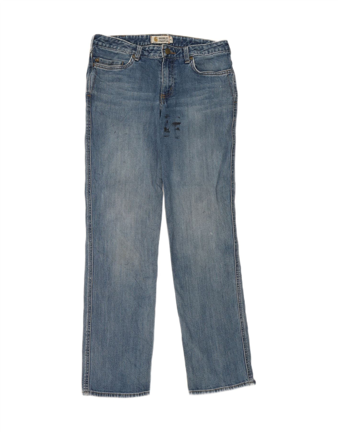 Carhartt Damen Straight Jeans US 8 Medium W30 L31 Blaue Baumwolle