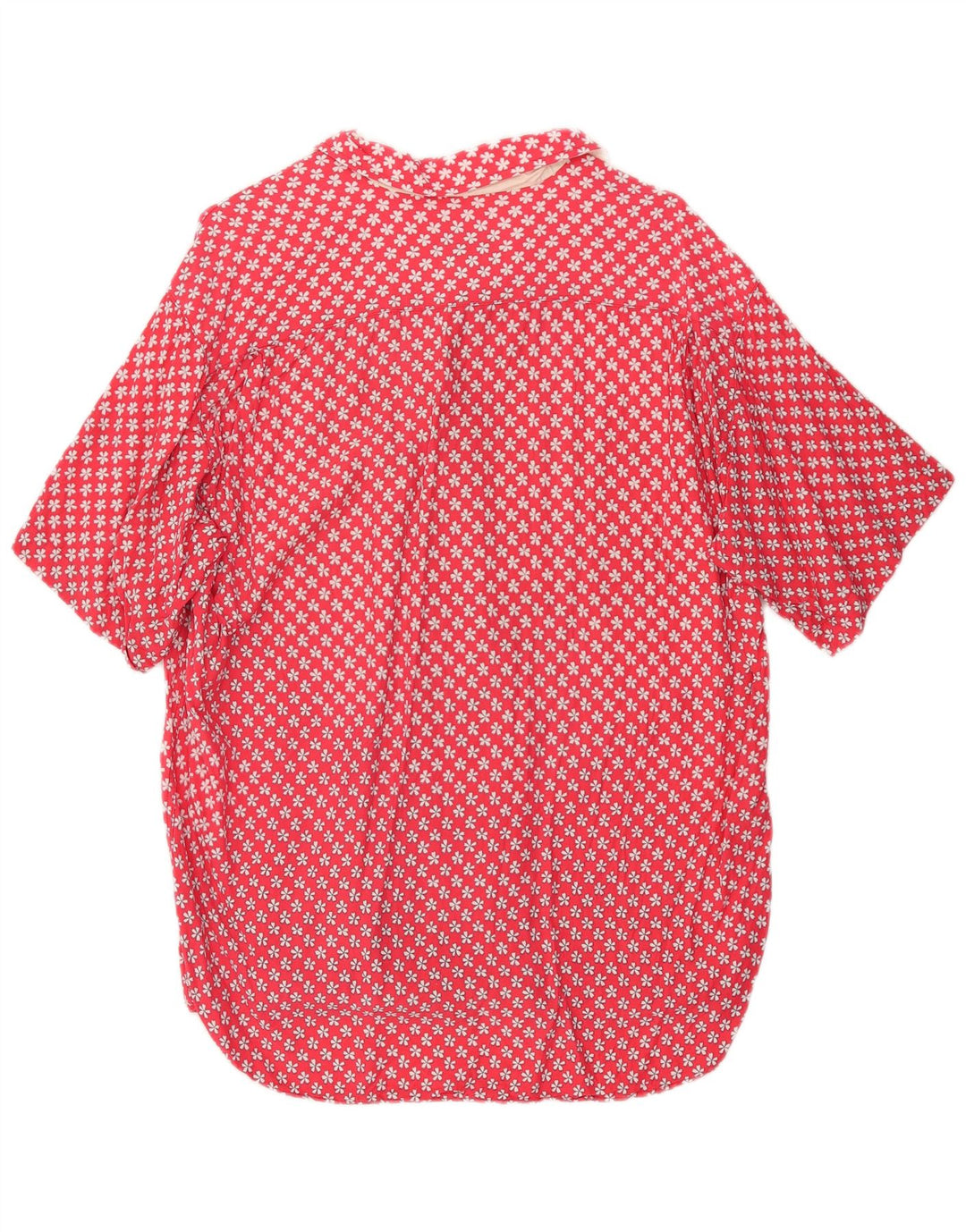 Carrera Herren Kurzarmhemd XL Rot geblümt