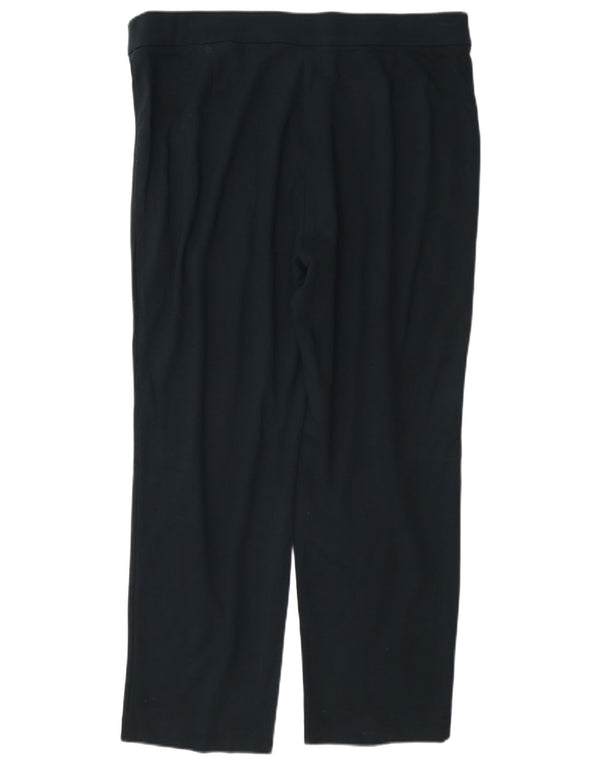 Marks & Spencer Damen Gerade Freizeithose UK 18 XL W38 L27 Marineblau