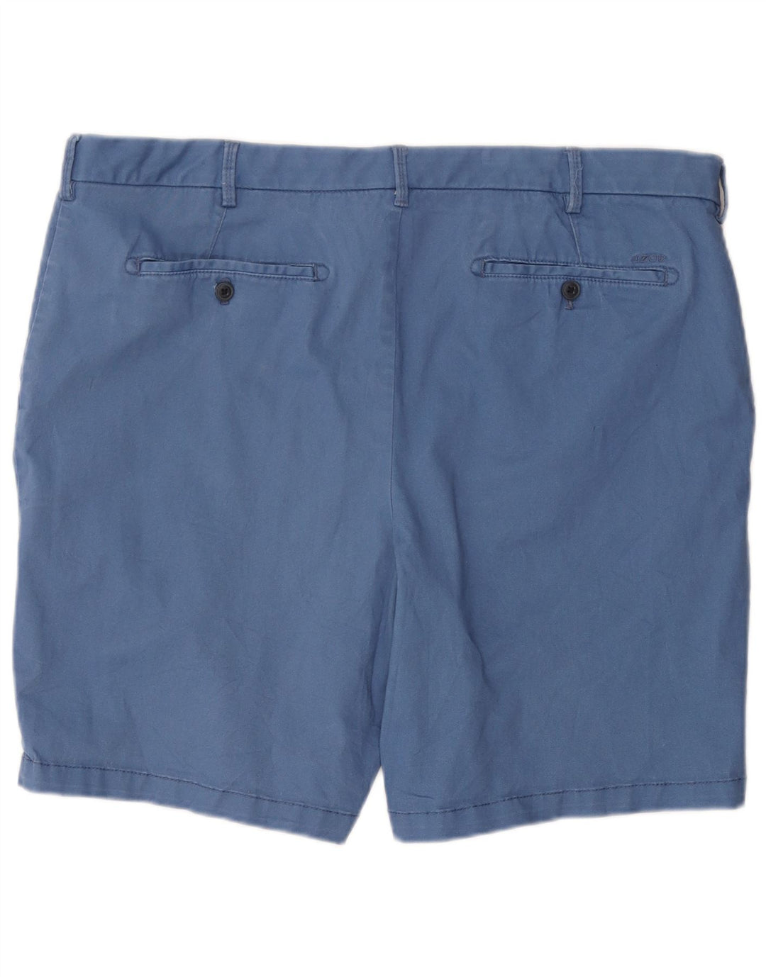 IZOD Herren Stretch Chino Shorts W42 2XL Blaue Baumwolle