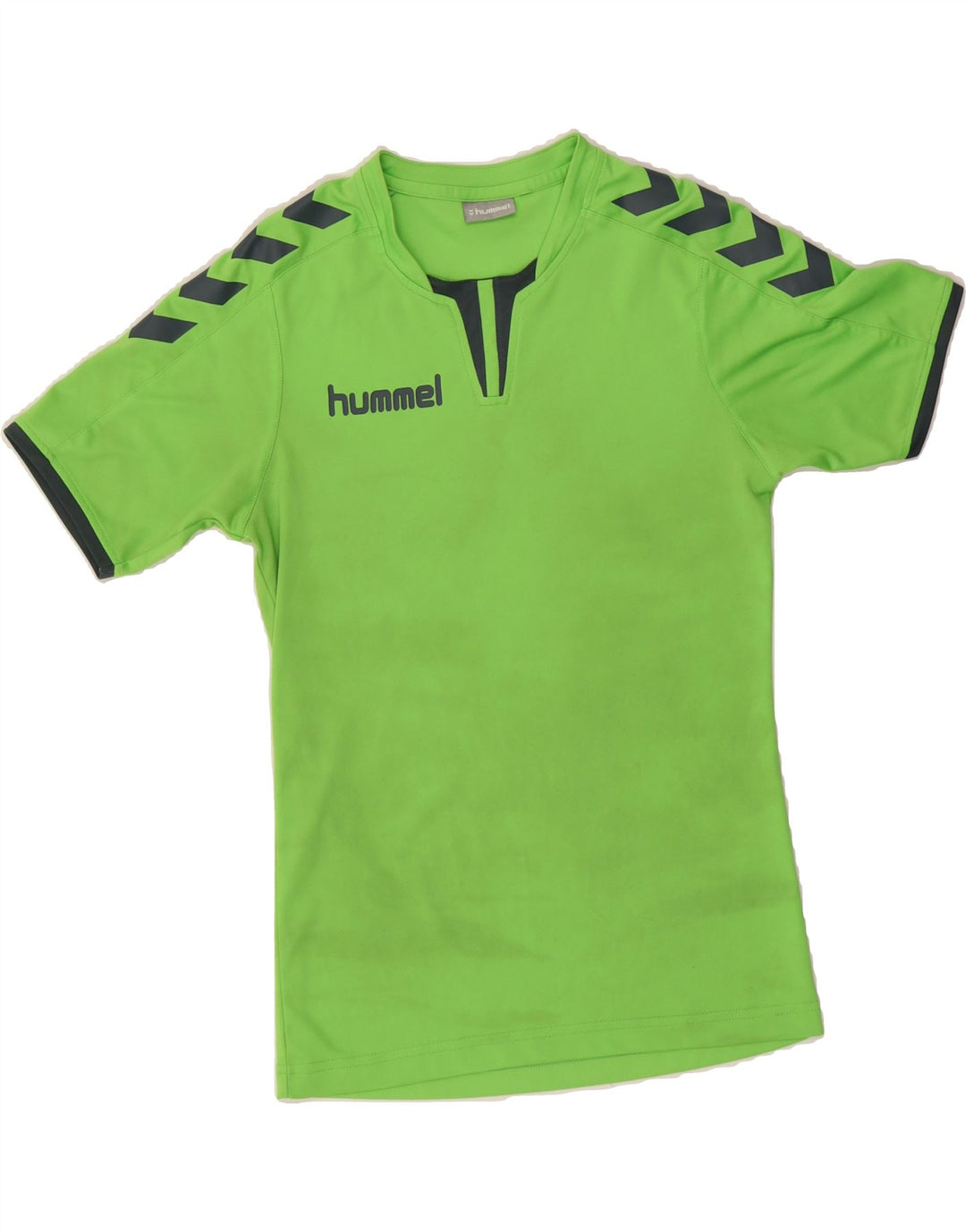 HUMMEL Boys Graphic T-Shirt Top 15-16 Years Green Vintage Hummel and Second-Hand Hummel from Messina Hembry 