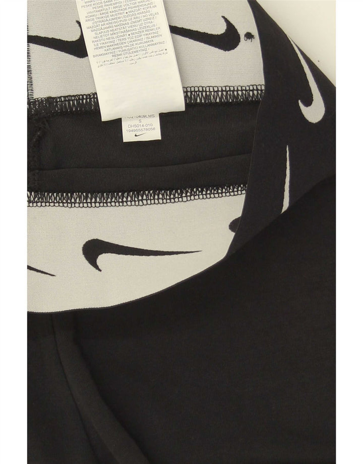 Nike Womens Graphic Leggings UK 8 Small Schwarz Baumwolle