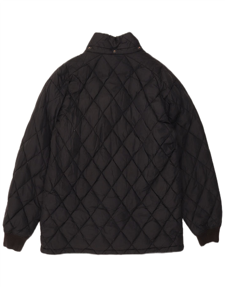 Alberto Aspesi Herren Steppjacke UK 36 Small Schwarz Polyamid