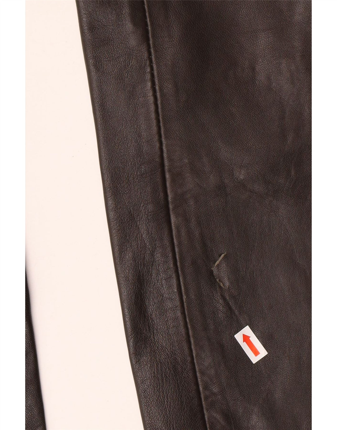 MADDOX Damen Lederhose EU 36 Small W26 L32 Braunes Leder