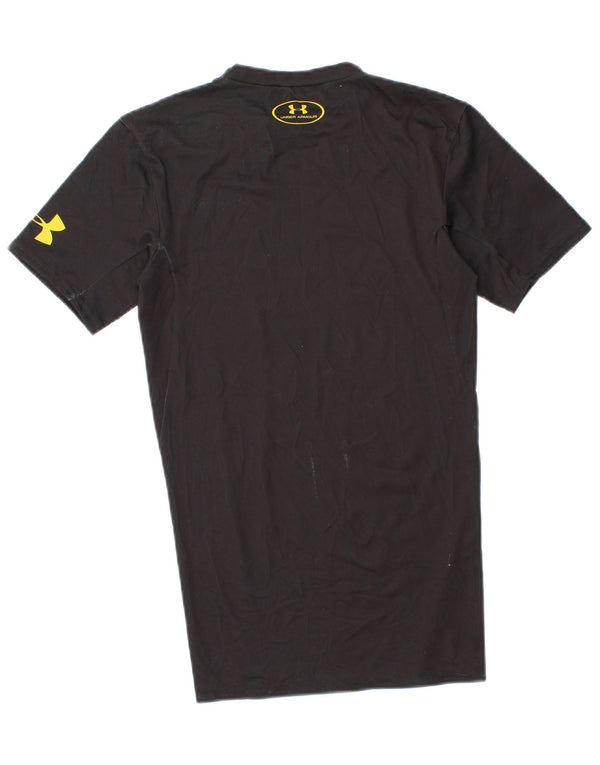 Under Armour Herren Heat Gear Graphic T-Shirt Top Small Schwarz