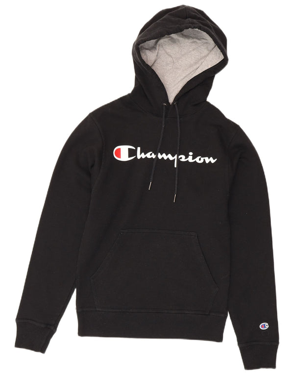 Champion Herren Graphic Hoodie Pullover XS Schwarz Baumwolle