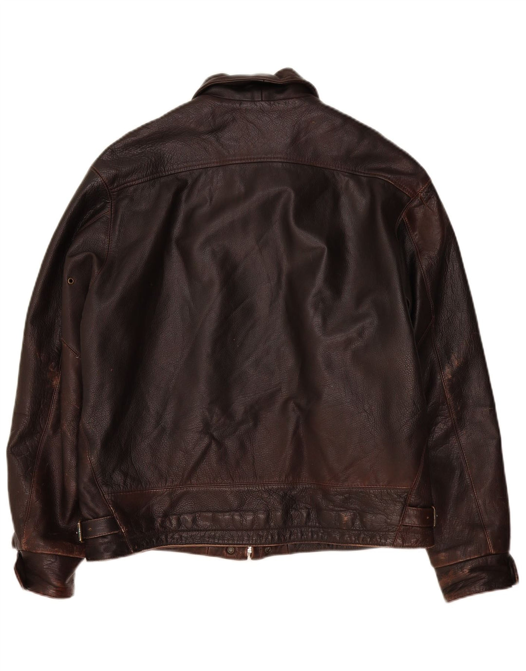 Vintage Herren Lederjacke IT 48 Mittelbraun