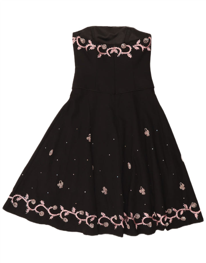 Trägerloses Damenkleid von Monsoon, Größe S, Größe S, Schwarz, Baumwolle