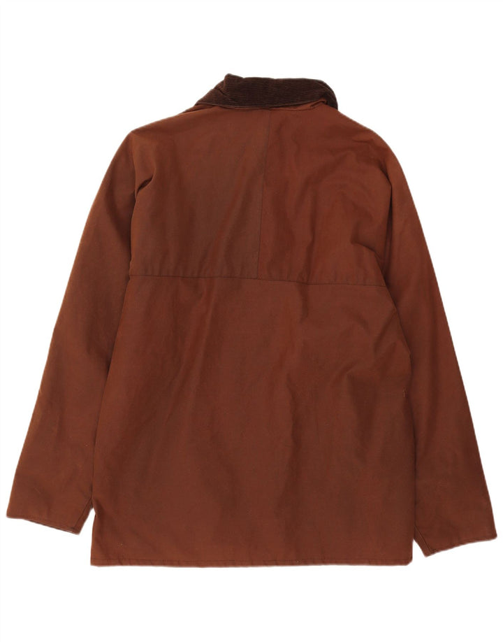 Oxford Herrenjacke aus gewachster Baumwolle, UK 38, Mittelbraun