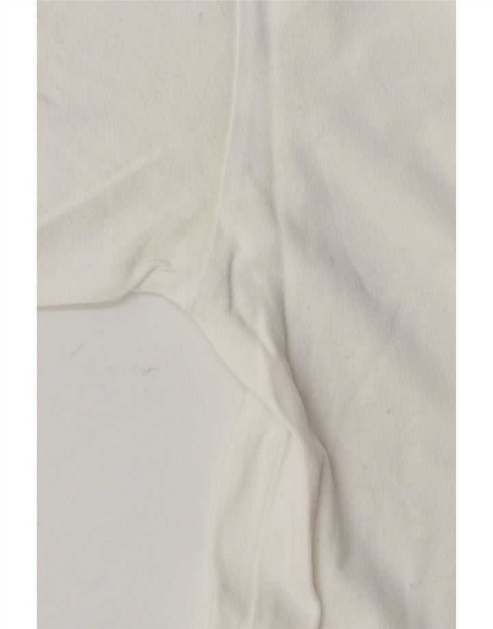 KAPPA Herren-T-Shirt mit Grafik, Größe S, weiße Baumwolle