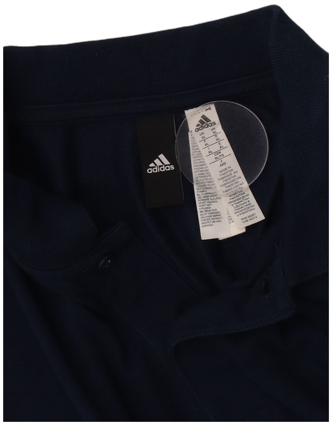 Adidas Herren Poloshirt XL Marineblau
