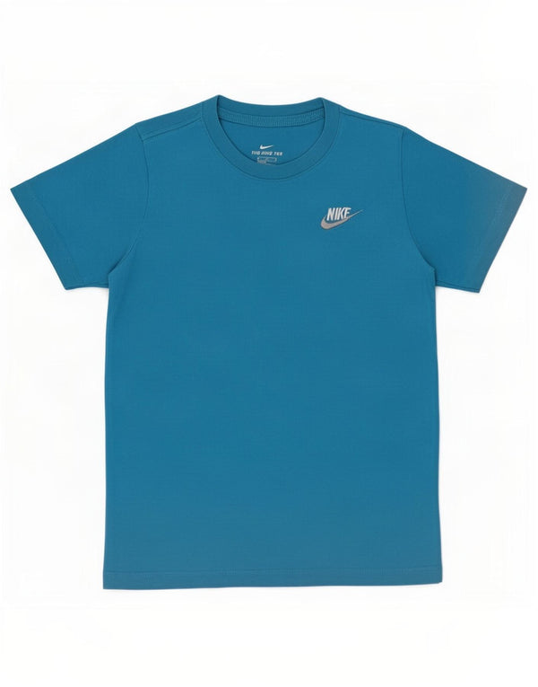 Nike T-Shirt für Jungen, mittelblau, Baumwolle, 10–11 Jahre