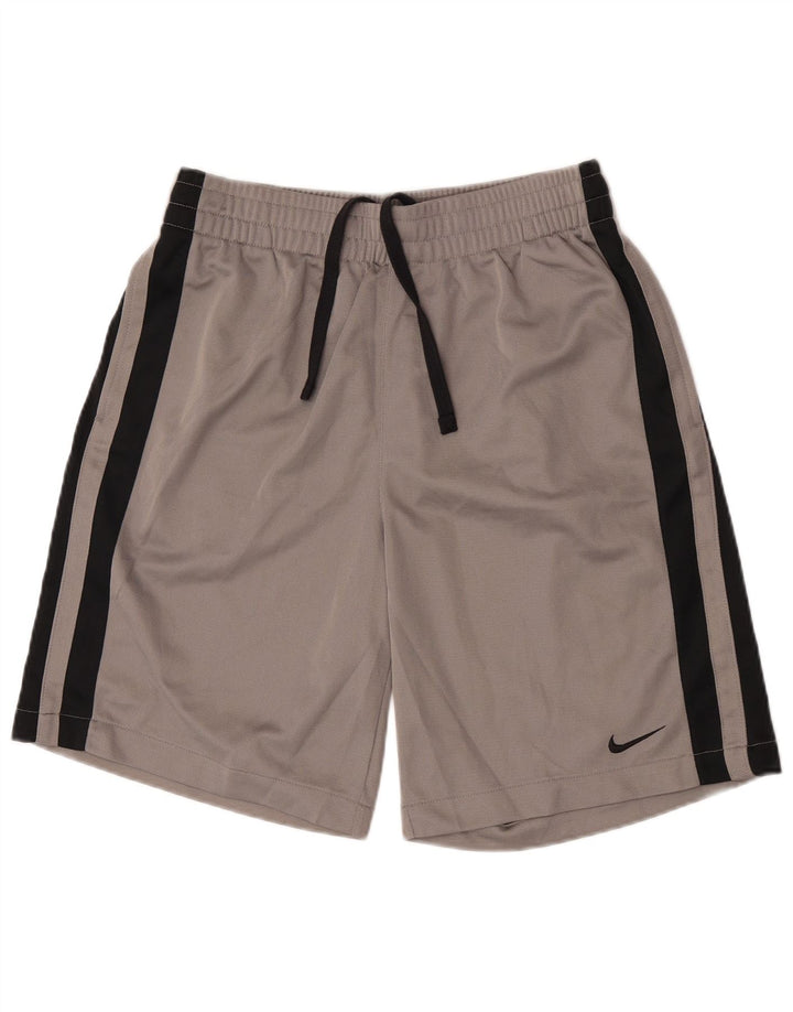 Nike Herren-Sportshorts aus mittelgrauem Polyester