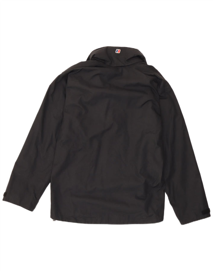 Berghaus Herren-Regenjacke mit Kapuze, UK 38, mittelschwarzes Nylon