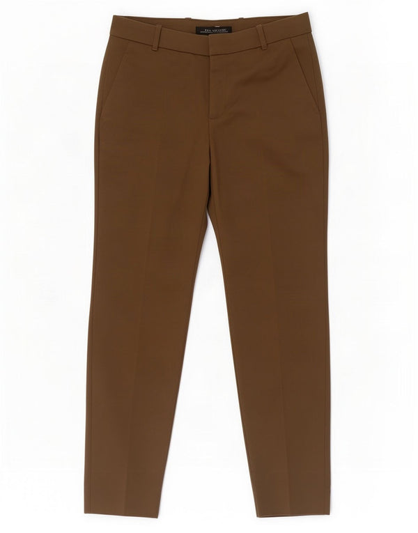 Zara Womens Straight Chino Trousers EU 38 Small W28 L28 Khaki Cotton