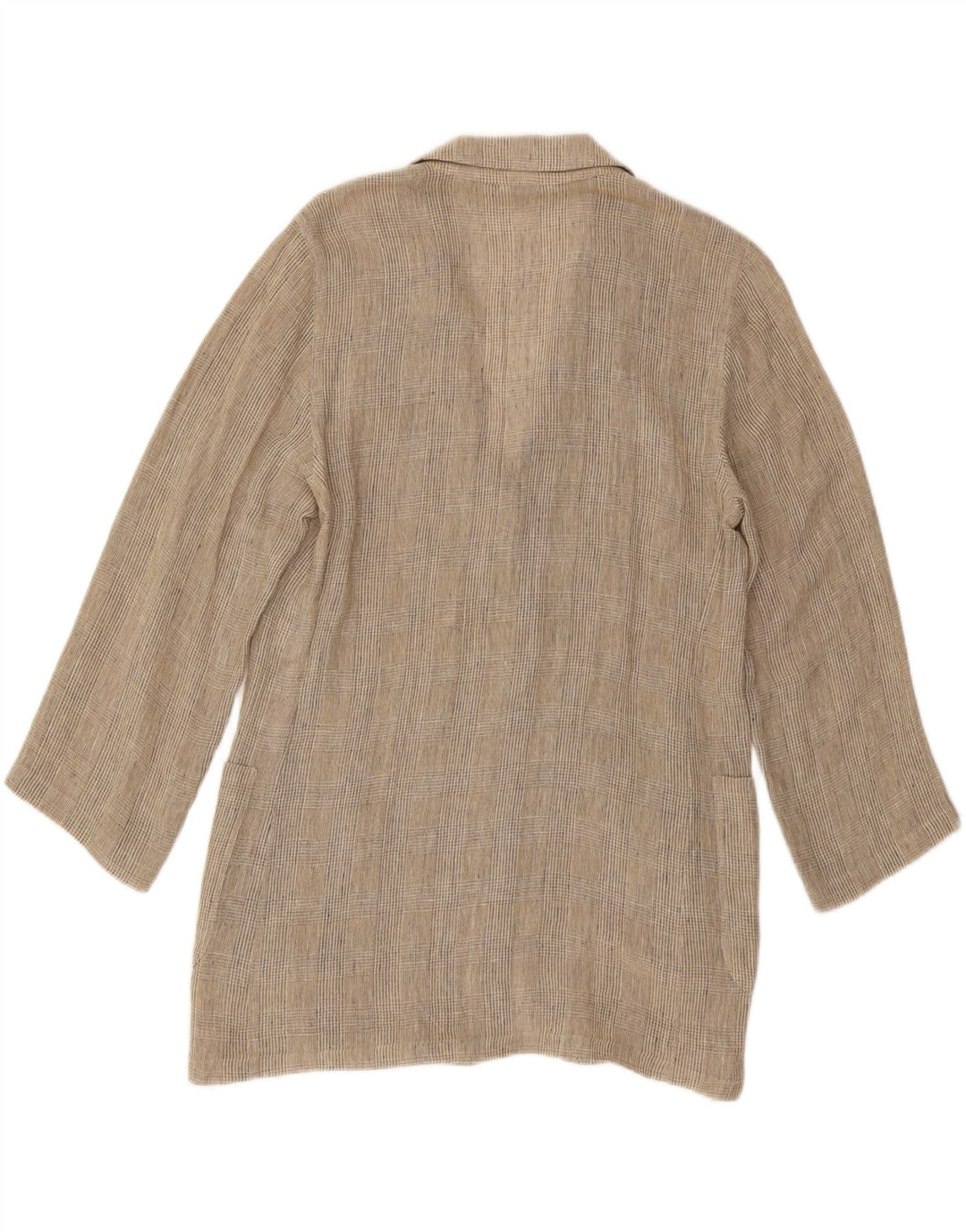 Max Mara Damen Longline-Blazerjacke UK 12 Mittelbeiger Hahnentrittmuster