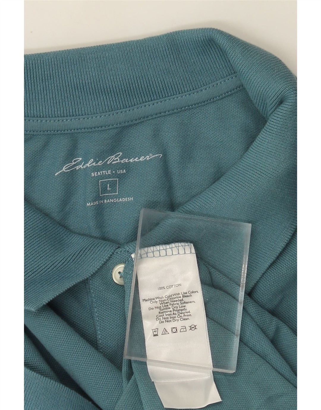 Eddie Bauer Herren-Poloshirt, große blaue Baumwolle