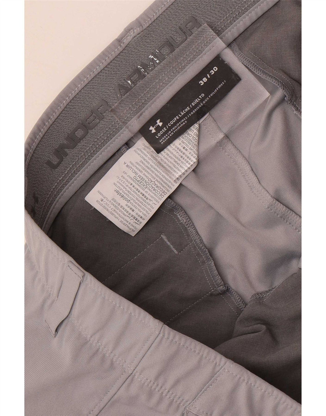 Under Armour Herren Straight Chino Hose W38 L30 Grau Polyester