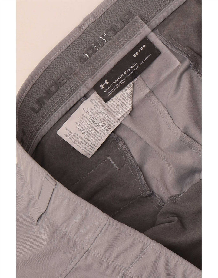 Under Armour Herren Straight Chino Hose W38 L30 Grau Polyester