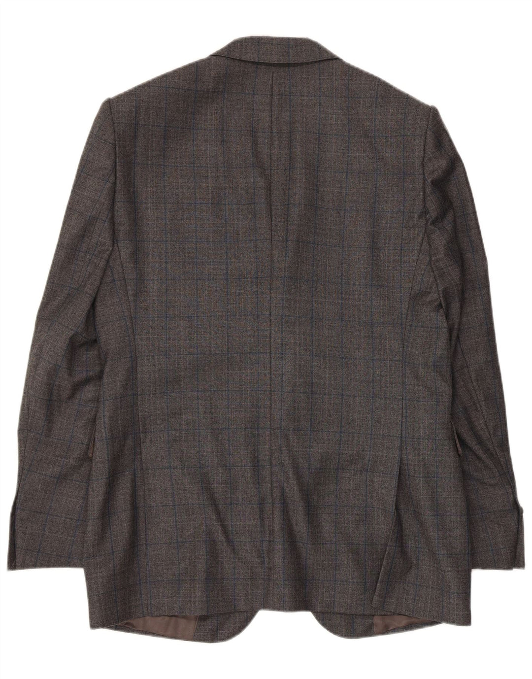 JAEGER Womens 2 Button Blazer Jacket UK 40 Large Grey Check Wool