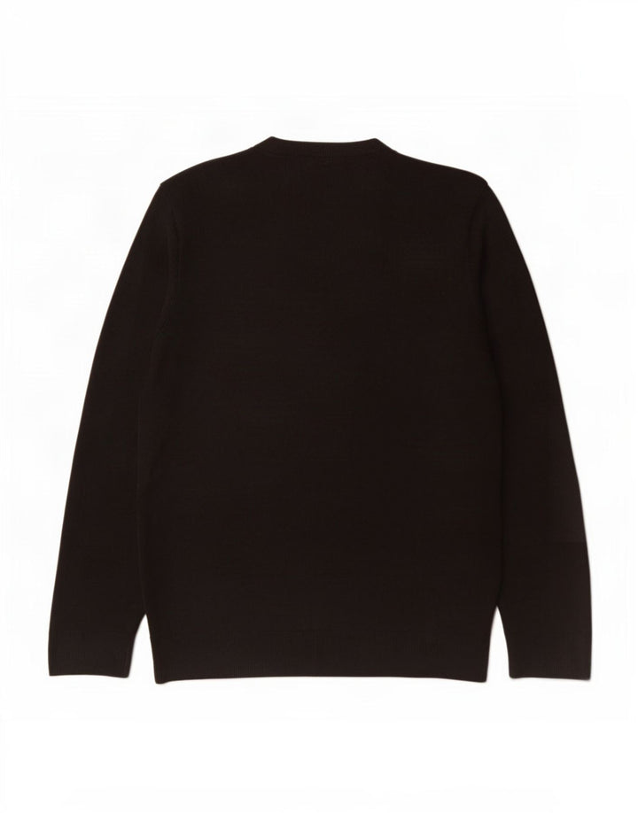 Marks & Spencer Herren Blue Harbour Pullover mit V-Ausschnitt Mittelschwarz