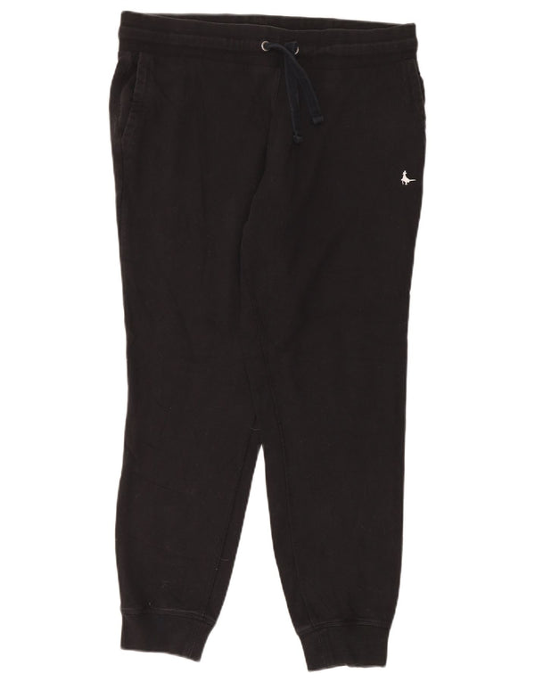 Jack Wills Damen-Trainingshose, Jogginghose, Gr. 40, Größe L, Schwarz, Baumwolle