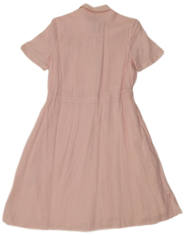 Tommy Hilfiger Damen Maxikleid UK 4 XS Rosa Leinen