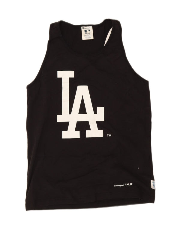 Champion Damen Los Angeles Dodgers Graphic Vest Top UK 10 Small Schwarz