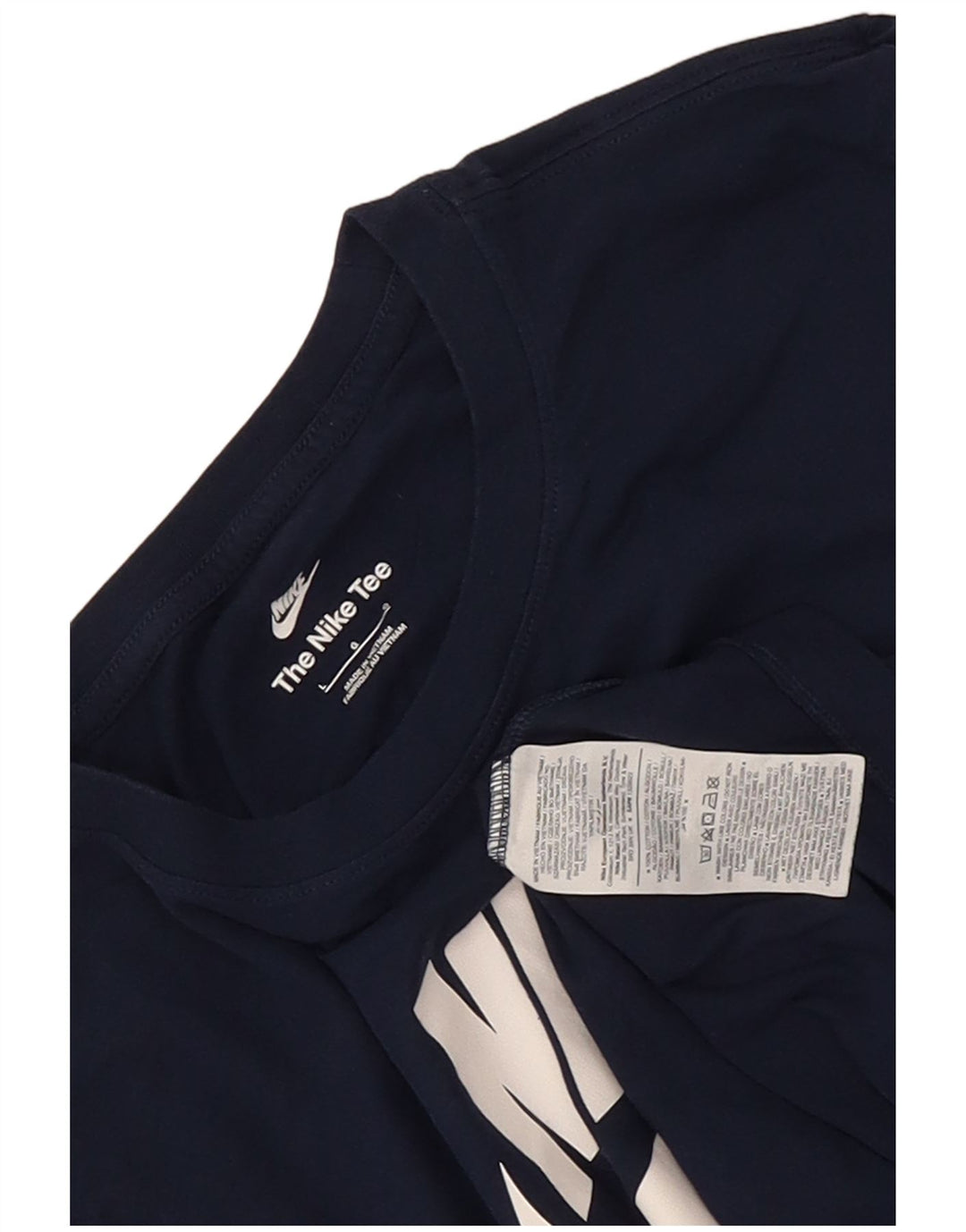 Nike Herren-T-Shirt mit Grafik, groß, marineblau, Baumwolle