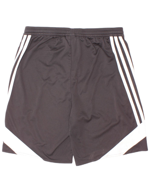 Adidas Sportshorts für Jungen, 13–14 Jahre, XL, schwarzes Colourblock-Polyester