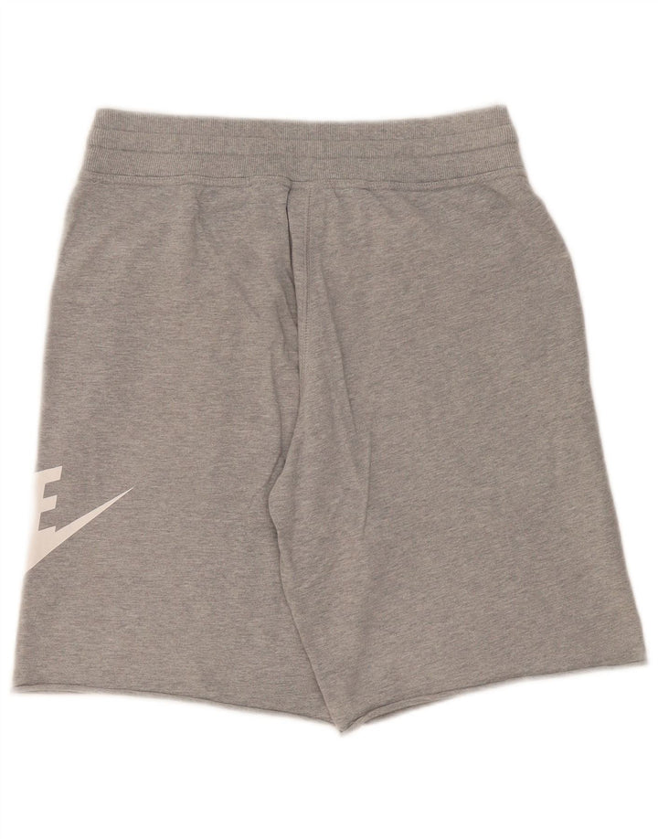 Nike Herren-Sportshorts mit Grafik, mittelgrau gefleckte Baumwolle