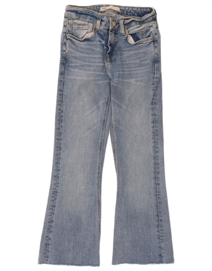Zara Damen Schlagjeans EU 34 2XS W24 L24 Blau