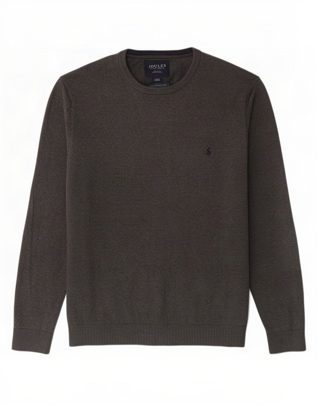 Joules Herren-Pullover mit Rundhalsausschnitt, groß, graue Baumwolle