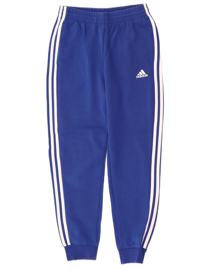 ADIDAS Jungen-Trainingshose, Jogginghose, 13–14 Jahre, blaue Baumwolle