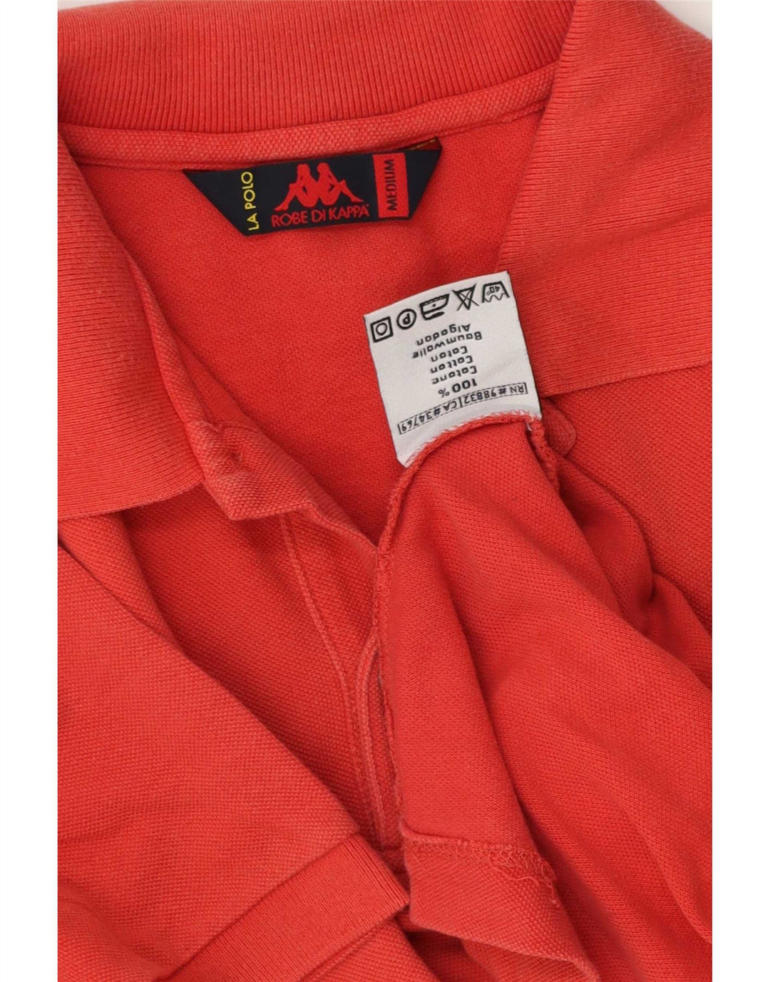 Kappa Herren-Poloshirt aus mittelroter Baumwolle