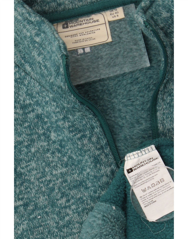 MOUNTAIN WAREHOUSE Womens Tracksuit Top Jacket UK 12 Medium Green Flecked Vintage Mountain Warehouse and Second-Hand Mountain Warehouse from Messina Hembry 