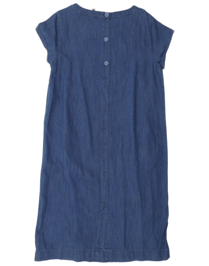Seasalt Cornwall Damen Etuikleid UK 14 Large Marineblau Baumwolle